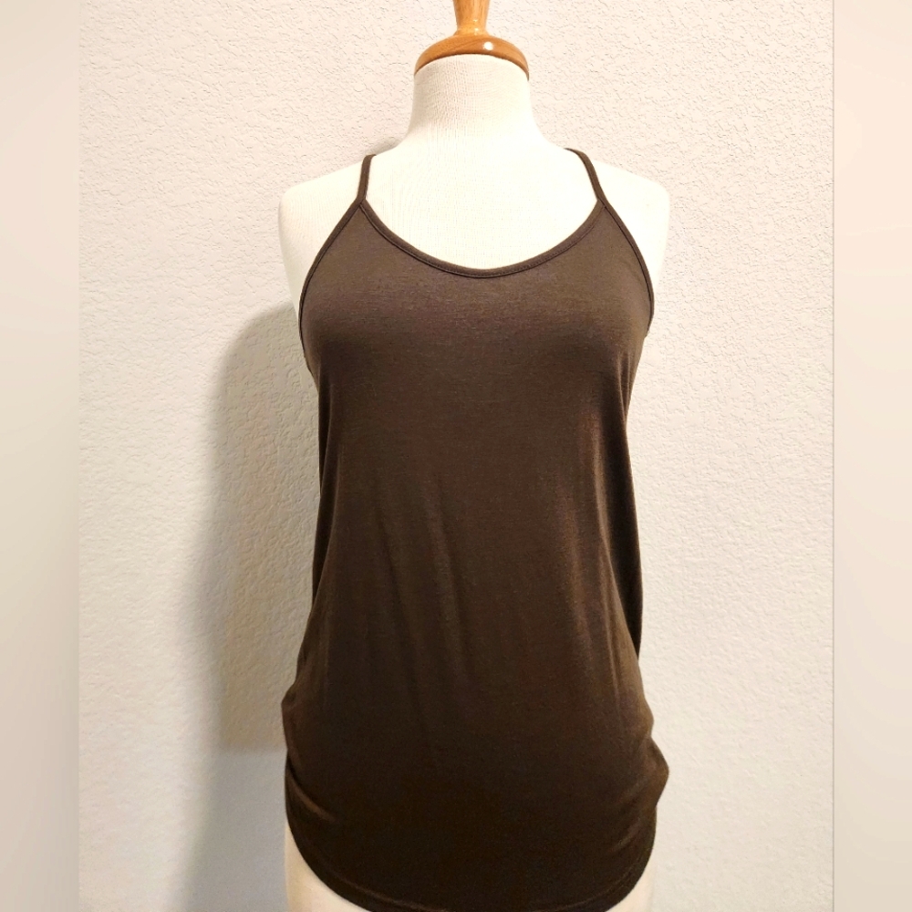 Angie Olive Green Tank Top